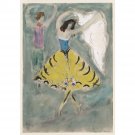 Marc Chagall - Zemphira, costume design for Aleko (5) - 40x50 Inch Rolled Canvas Wall Art Print Marc Chagall - Zemphira, costume design for Aleko (5) - 40x50 Inch Rolled Canvas Wall Art Print