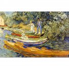 The Riverbank, La Grenouillere by Van Gogh - 40x50 Inch Rolled Canvas Wall Art Print