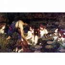 Waterhouse Hylas and the Nymphs Manchester Art Gallery 1896 - 40x50 Inch Rolled Canvas Wall Art Prin Waterhouse Hylas and the Nymphs Manchester Art Gallery 1896 - 40x50 Inch Rolled Canvas Wall Art Prin