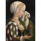 Workshop of Master of the Magdalen Legend - The Magdalen Weeping - 40x50 Inch Rolled Canvas Wall Art