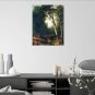 A creek in the woods by Asher Brown Durand - 24x32 Inch Rolled Canvas Wall Art Print