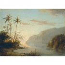 A Creek in St. Thomas (Virgin Islands), 1856 - 24x18 Inch Rolled Canvas Wall Art Print
