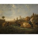 Aelbert Cuyp - The Large Dort - 24x18 Inch Rolled Canvas Wall Art Print