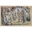 Aeneas Meeting Dido at Carthage, 1875 - 24x18 Inch Rolled Canvas Wall Art Print