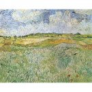 Auvers with rain clouds by Van Gogh - 24x18 Inch Rolled Canvas Wall Art Print