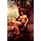Bacchus by Da Vinci - 24x18 Inch Rolled Canvas Wall Art Print