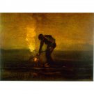 Burning Weeds - 24x18 Inch Rolled Canvas Wall Art Print
