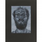 Chuck Close - Self-Portrait Spitbite White on Black - 24x18 Inch Rolled Canvas Wall Art Print Chuck Close - Self-Portrait Spitbite White on Black - 24x18 Inch Rolled Canvas Wall Art Print