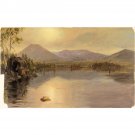 Church - Lake Katahdin Maine - 24x18 Inch Rolled Canvas Wall Art Print