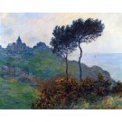 Church at Varengeville by Monet - 24x18 Inch Rolled Canvas Wall Art Print
