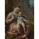 Correggio - The Madonna of the Basket - 24x18 Inch Rolled Canvas Wall Art Print