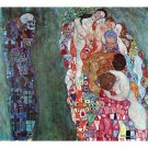 Death and Life by Klimt - 24x18 Inch Rolled Canvas Wall Art Print