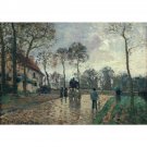 Diligence at Louveciennes, 1870 - 24x18 Inch Rolled Canvas Wall Art Print