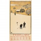 Edward Penfield - Golf Calendar - 24x18 Inch Rolled Canvas Wall Art Print Edward Penfield - Golf Calendar - 24x18 Inch Rolled Canvas Wall Art Print