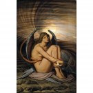 Elihu Vedder - Soul in Bondage - 24x18 Inch Rolled Canvas Wall Art Print