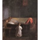 Evening Prayer by Anna Ancher - 24x18 Inch Rolled Canvas Wall Art Print