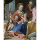 Federico Barocci - The Madonna of the Cat (La Madonna del Gatto) - 24x18 Inch Rolled Canvas Wall Art