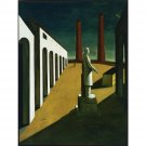Giorgio de Chirico - The Enigma of a Day - 24x18 Inch Rolled Canvas Wall Art Print Giorgio de Chirico - The Enigma of a Day - 24x18 Inch Rolled Canvas Wall Art Print