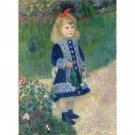 Girl with a Watering Can, 1876 - 24x18 Inch Rolled Canvas Wall Art Print