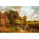 Hay Wain by Constable - 24x18 Inch Rolled Canvas Wall Art Print