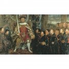 Henry VIII and the Barber Surgeons. c.1543 - 24x18 Inch Rolled Canvas Wall Art Print
