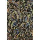 Jackson Pollock - Gothic - 24x18 Inch Rolled Canvas Wall Art Print