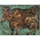 The Cow with the Subtile Nose - 24x18 Inch Rolled Canvas Wall Art Print