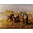 Les_Glaneuses_1857 by Millet - 24x18 Inch Rolled Canvas Wall Art Print
