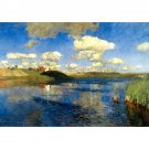 LEVITAN Isaak - Ozero. Rus' (Lake Rus) - 24x18 Inch Rolled Canvas Wall Art Print LEVITAN Isaak - Ozero. Rus' (Lake Rus) - 24x18 Inch Rolled Canvas Wall Art Print