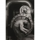 Lewis W. Hine - Steamfitter - 24x18 Inch Rolled Canvas Wall Art Print