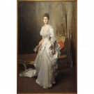Margaret Stuyvesant Rutherford White (Mrs. Henry White) by John Singer Sargent, 1883 - 24x18 Inch Ro