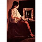Mary Magdalene [3] by La Tour - 24x18 Inch Rolled Canvas Wall Art Print