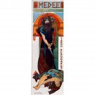 Medea by Alphonse Mucha - 24x18 Inch Rolled Canvas Wall Art Print