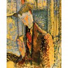 Modigliani - Portrait of Frank Burty Haviland [2] - 24x18 Inch Rolled Canvas Wall Art Print