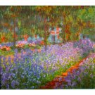 Monet's Garden by Monet - 24x18 Inch Rolled Canvas Wall Art Print