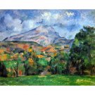 Mount St. Victoire by Cezanne - 24x18 Inch Rolled Canvas Wall Art Print