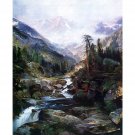 Mountain of the Holy Cross by Thomas Moran - 24x18 Inch Rolled Canvas Wall Art Print