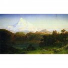 Mt. Hood Oregon by Bierstadt - 24x18 Inch Rolled Canvas Wall Art Print