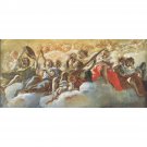 Musical Angels by Van Dyck - 24x18 Inch Rolled Canvas Wall Art Print Musical Angels by Van Dyck - 24x18 Inch Rolled Canvas Wall Art Print