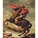 Napoleon crossing the Alps by Jacques Louis David - 24x18 Inch Rolled Canvas Wall Art Print
