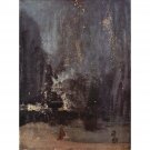 Nocturne in black and gold, the falling rocket by Whistler - 24x18 Inch Rolled Canvas Wall Art Print Nocturne in black and gold, the falling rocket by Whistler - 24x18 Inch Rolled Canvas Wall Art Print