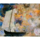 Odilon Redon - Flower clouds - 24x18 Inch Rolled Canvas Wall Art Print Odilon Redon - Flower clouds - 24x18 Inch Rolled Canvas Wall Art Print