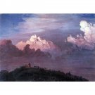Olana in the clouds by Frederick Edwin Church - 24x18 Inch Rolled Canvas Wall Art Print Olana in the clouds by Frederick Edwin Church - 24x18 Inch Rolled Canvas Wall Art Print