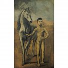 Pablo Picasso - Boy Leading a Horse - 24x18 Inch Rolled Canvas Wall Art Print
