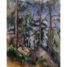 Pines and Rocks at Fontainebleau Forest, 1897 - 24x18 Inch Rolled Canvas Wall Art Print