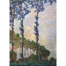 Poplar series, wind by Monet - 24x18 Inch Rolled Canvas Wall Art Print Poplar series, wind by Monet - 24x18 Inch Rolled Canvas Wall Art Print