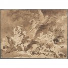 Rinaldo in a magical forest (about 1761-1765) - 24x18 Inch Rolled Canvas Wall Art Print