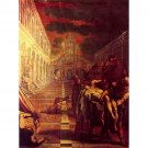 Salvage of the corpse of St. Mark by Tintoretto - 24x18 Inch Rolled Canvas Wall Art Print