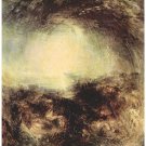 Shade and darkness - The evening of the deluge by Joseph Mallord Turner - 24x18 Inch Rolled Canvas W