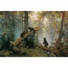 Shishkin, Ivan - Morning in a Pine Forest - 24x18 Inch Rolled Canvas Wall Art Print